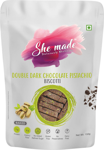 Biscotti - Double Dark Chocolate Pistachio 150 gms