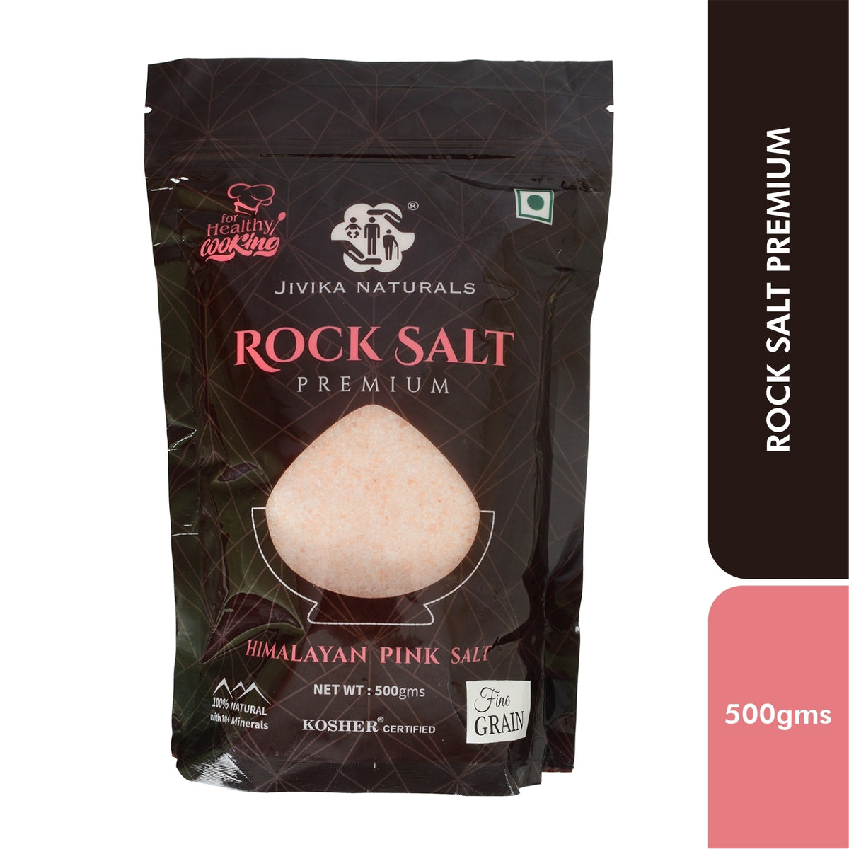 Jivika Naturals Premium Rock Salt Fine Grain