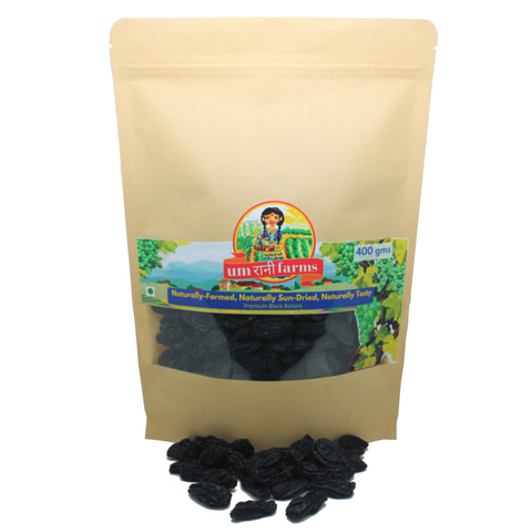 Umrani Farms Naturally Farmed and Sun-Dried  Premium Black Raisins