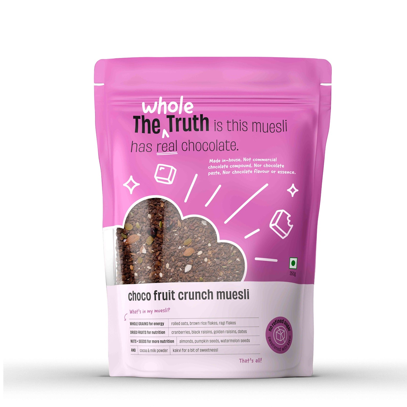 The Whole Truth Choco Fruit Crunch Muesli 350gms