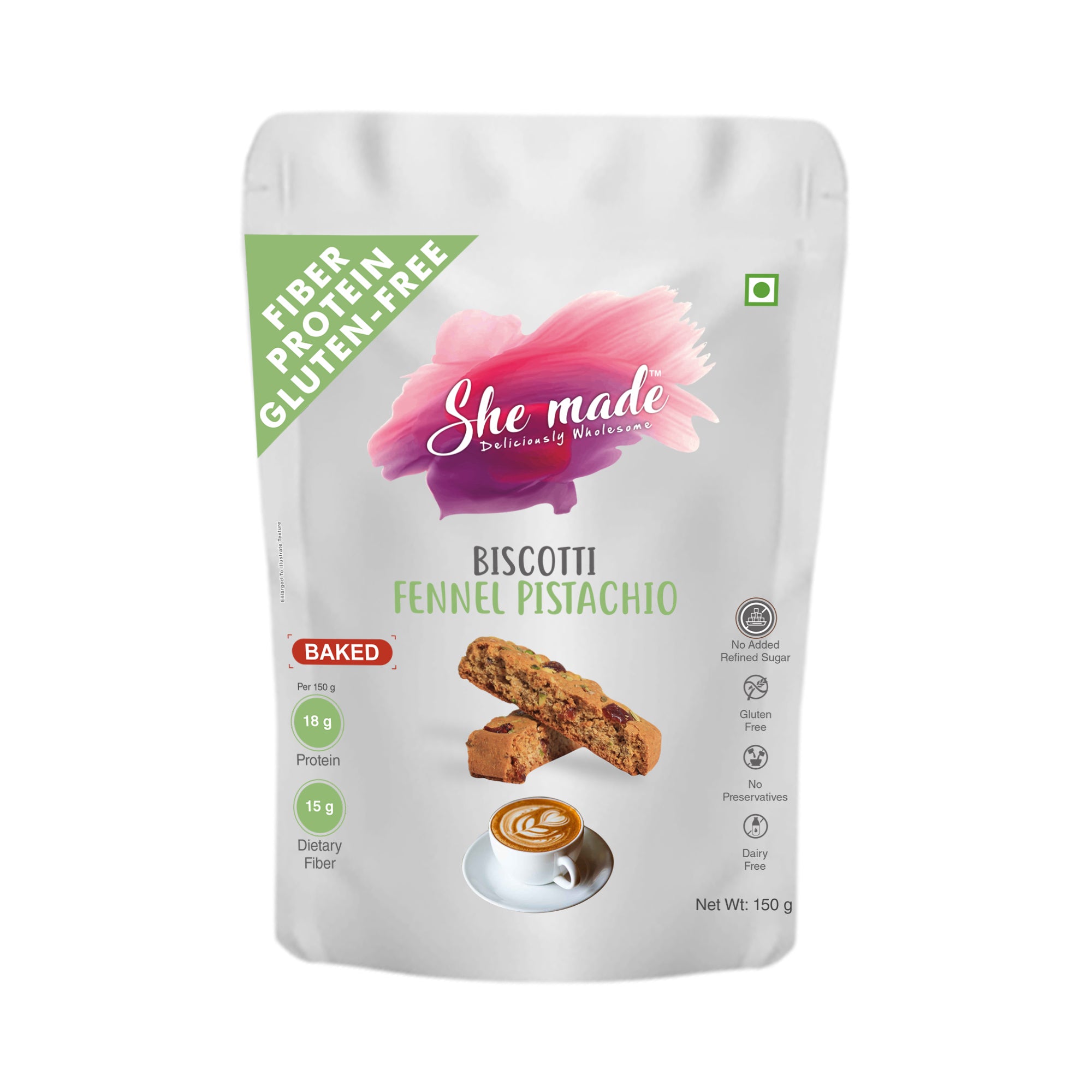 Biscotti - Fennel Pistachio 150 gms