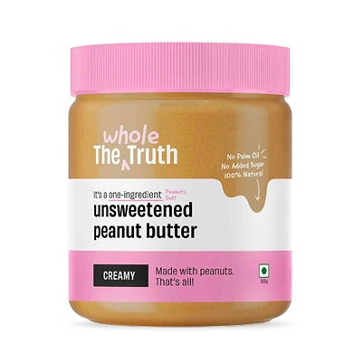 The Whole Truth Unsweetened Creamy Peanut Butter Small 325 gms