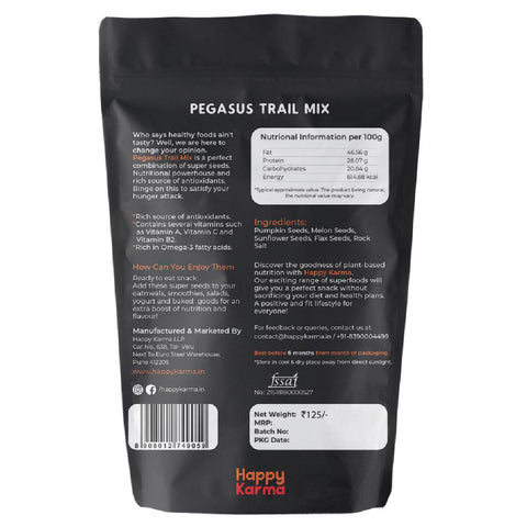 Happy Karma Pegasus Trail Mix 100g*2 | Healthy Munching | Nutritional Power house |