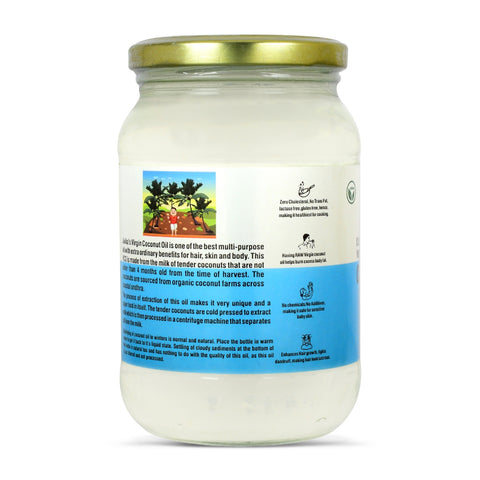 Jivika Cold Pressed Virgin Coconut Oil 500ml (Glass Jar)