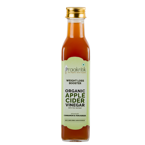 Praakritik Organic Apple Cider Vinegar with Fenugreek & Cinnamon