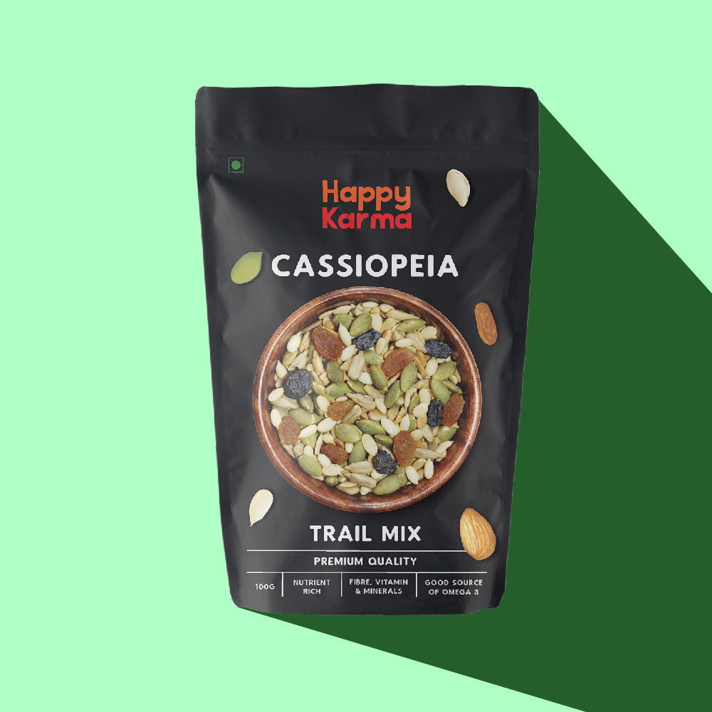 Happy Karma Cassiopeia Trail Mix 100g*2 | Mixed Super Seeds | Nutritional Goodness | Healthy Snacks |